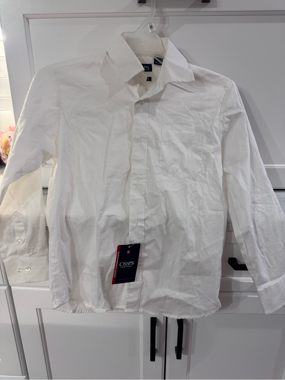 Chaps White Button-Down Kids Dress Shirt